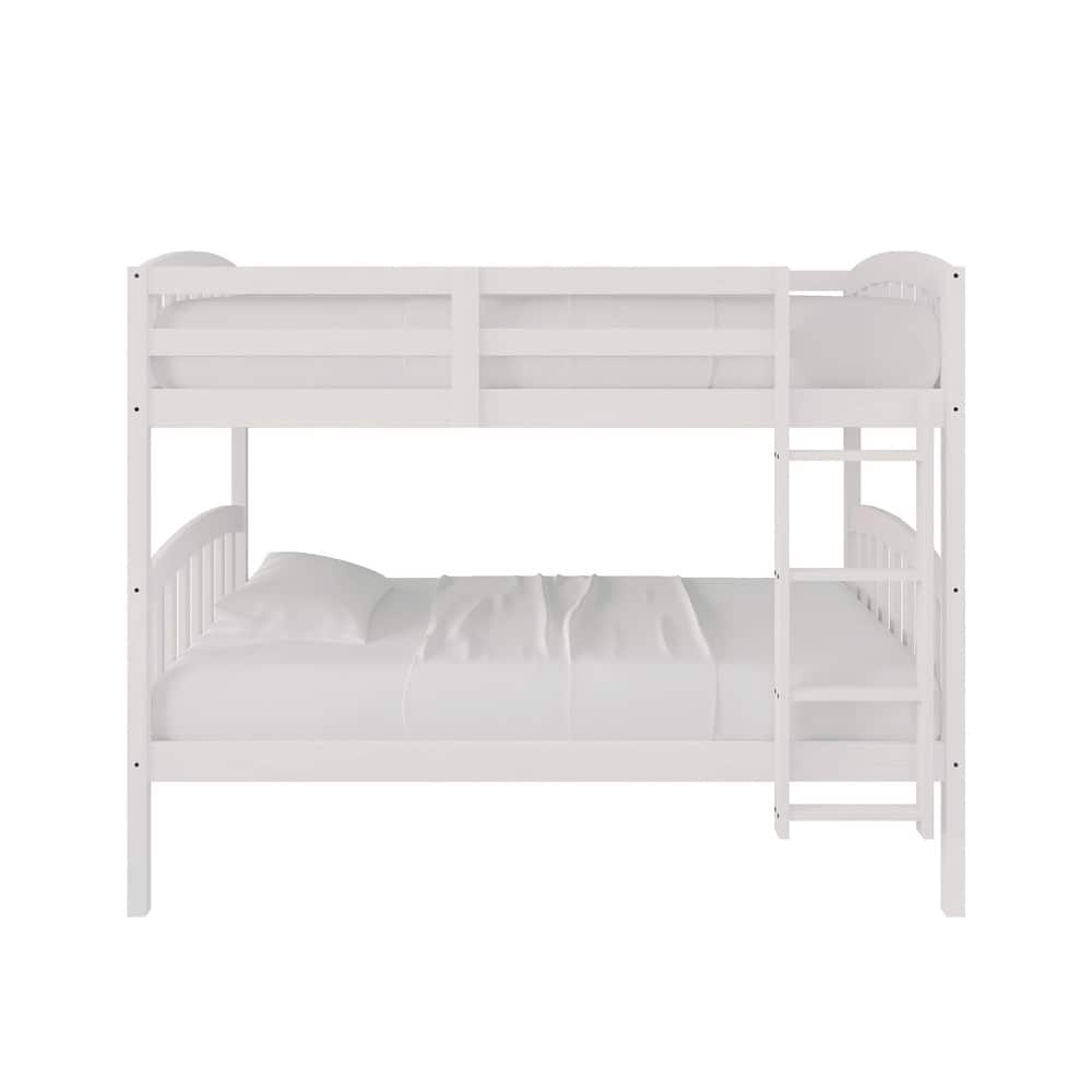 CraftPorch Mid-Century Twin Over Twin Bunk Bed