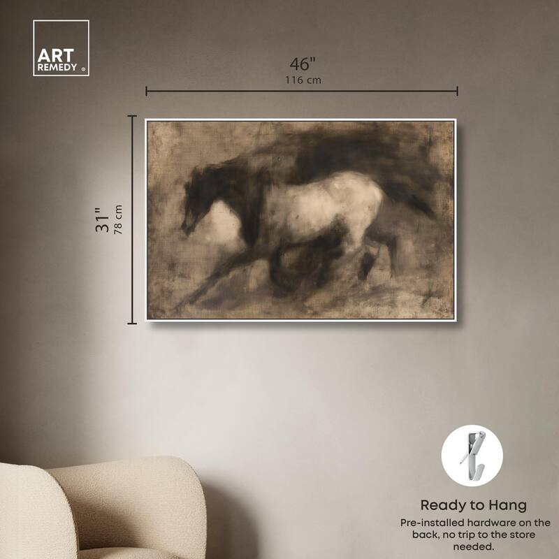Dark Horse Canvas by Art Remedy