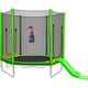 preview thumbnail 5 of 5, 7FT Trampoline for Kids with Safety Enclosure Net, Slide and Ladder, Easy Assembly Round Outdoor Recreational Trampoline