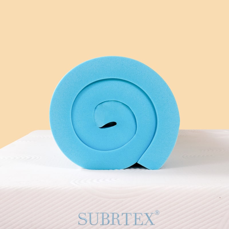 Subrtex 2,3 or 4 inch Medium Gel-Infused Memory Foam Mattress Topper