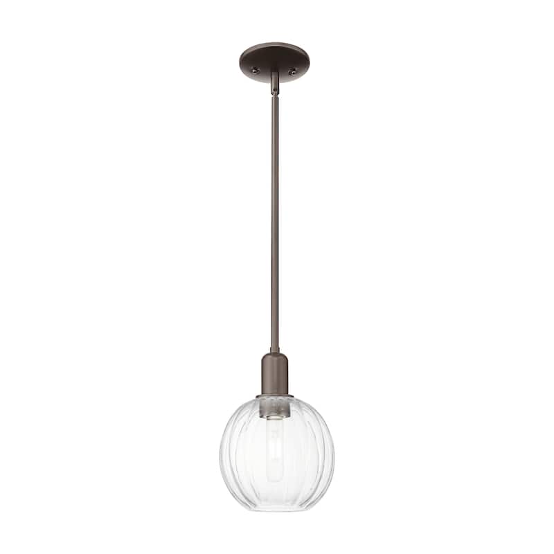 Innovations Lighting Downtown Urban - Preston - 1 Light 7" Globe Shade Stem Hung Mini Pendant