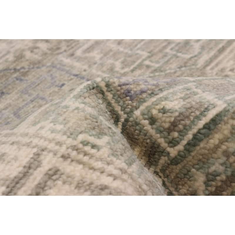 ECARPETGALLERY Hand-knotted Mamluk Taupe Wool Rug - 4' x 6'