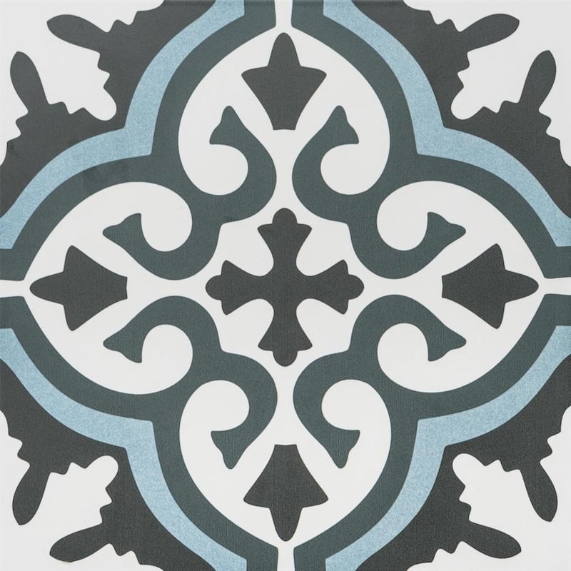 Venice 10x10 Matte Porcelain Encaustic Tile - Floor, Wall & Backsplash - 10 x 10 Sample - Lonja