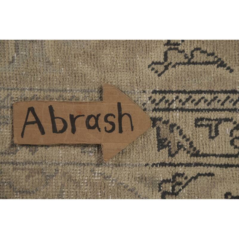 Hand Knotted Oriental 100% Wool Carpet Traditional Floral Beige & Ivories Tabriz Area Rug - 12' 6'' X 9' 6''