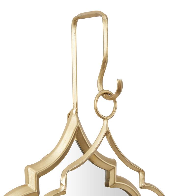 Metal Geometric Wall Hanging Pillar Wall Sconce - Gold or Black - CosmoLiving by Cosmopolitan