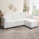 Option Sofa with Ottoman, Bright White