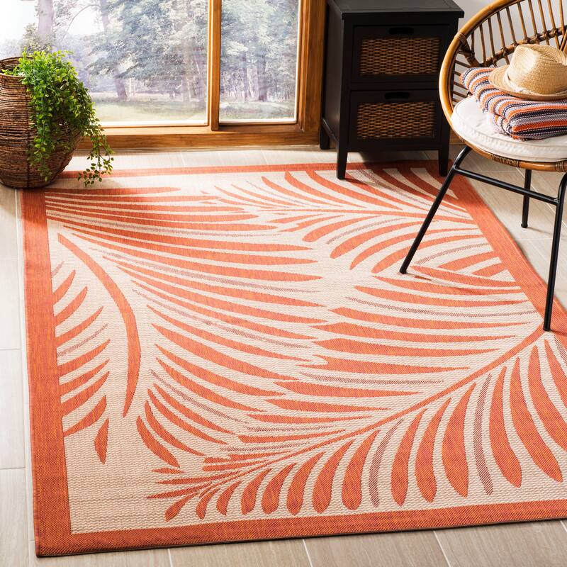 Martha Stewart by SAFAVIEH Tropic Palm Indoor/ Outdoor Waterproof Rug