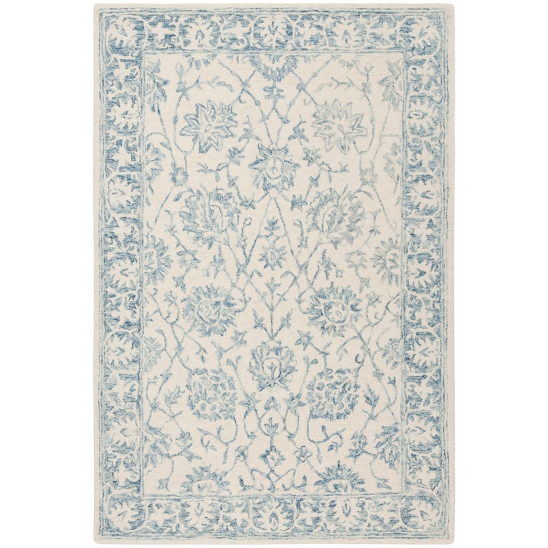 SAFAVIEH Handmade Blossom Unni Modern Floral Wool Rug