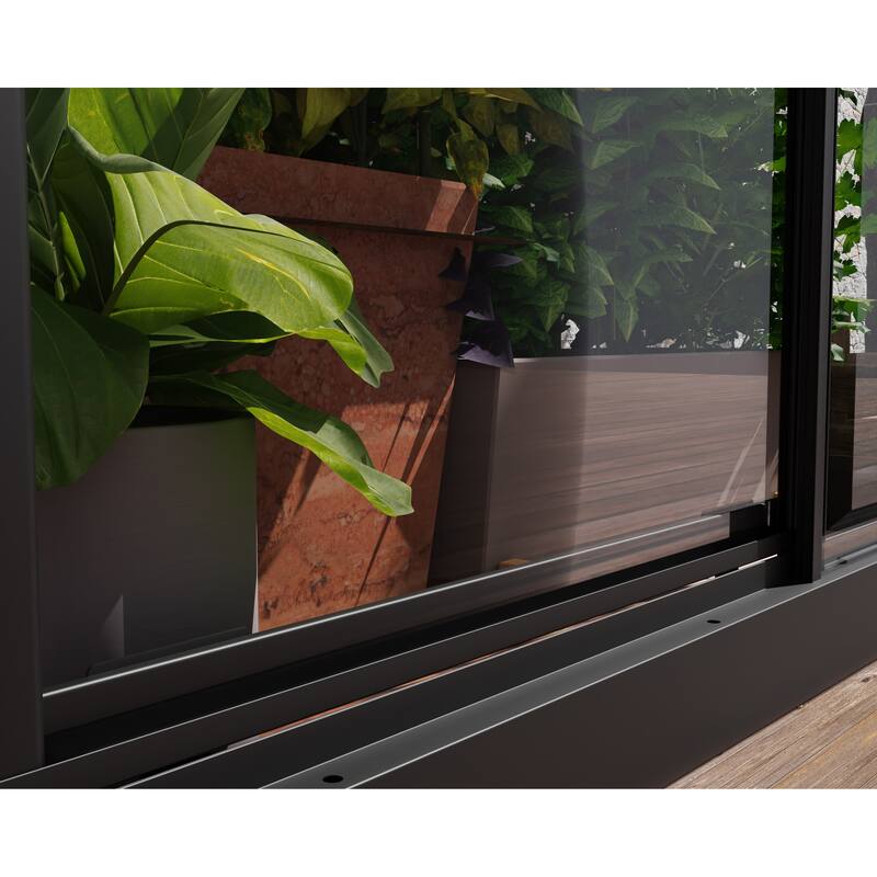 Ivy 4 ft. x 2 ft. Black/Clear Mini Greenhouse Kit - 4ft. x 2ft.