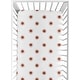 preview thumbnail 1 of 4, White Rust Boho Sun Boy or Girl Fitted Crib Sheet - Orange Bohemian Celestial Sky Gender Neutral Desert Sunshine Outdoors Nature