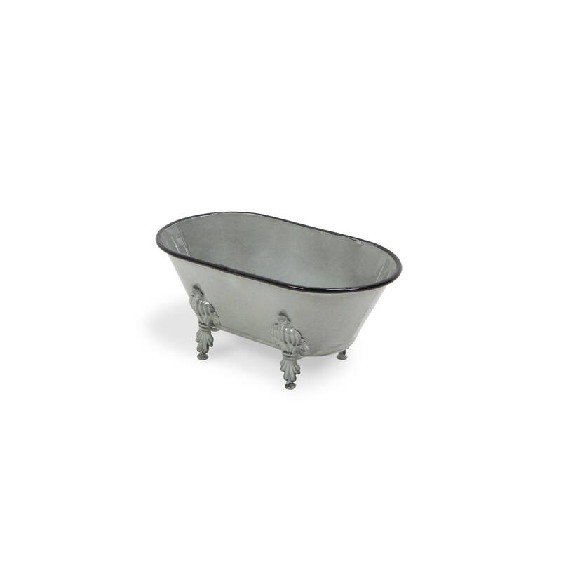 Gray Metal Large Decorative Bathtub