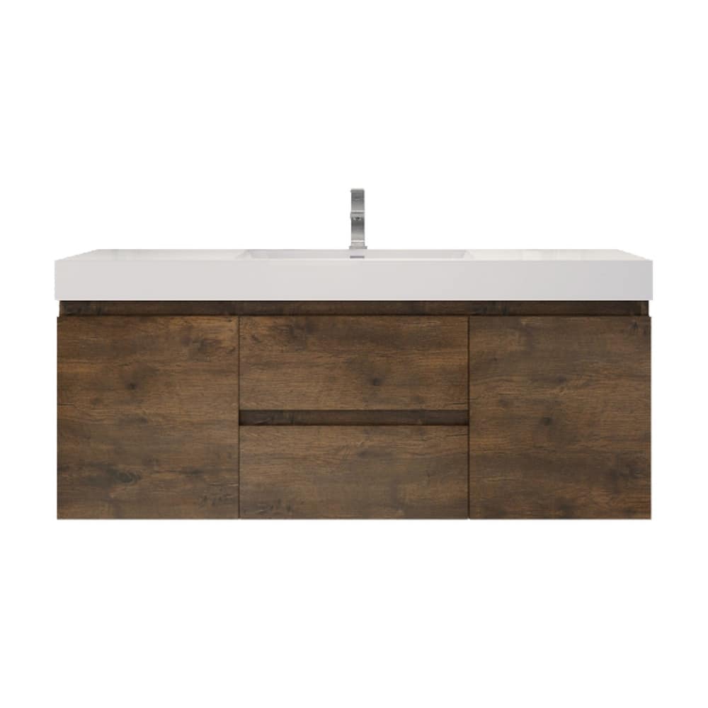 Baillie 60'' Wall-Mounted Vanity with Single Reinforced Acrylic Sink