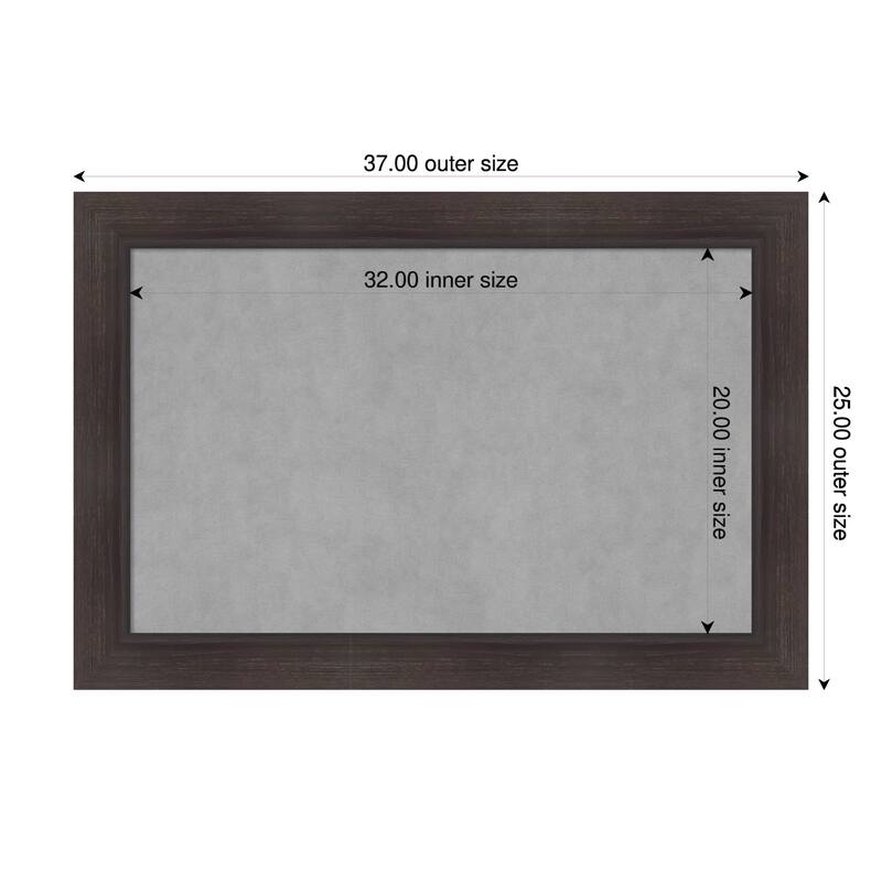 Amanti Art Sloped Black Framed - 37 x 25 in - Sloped Espresso