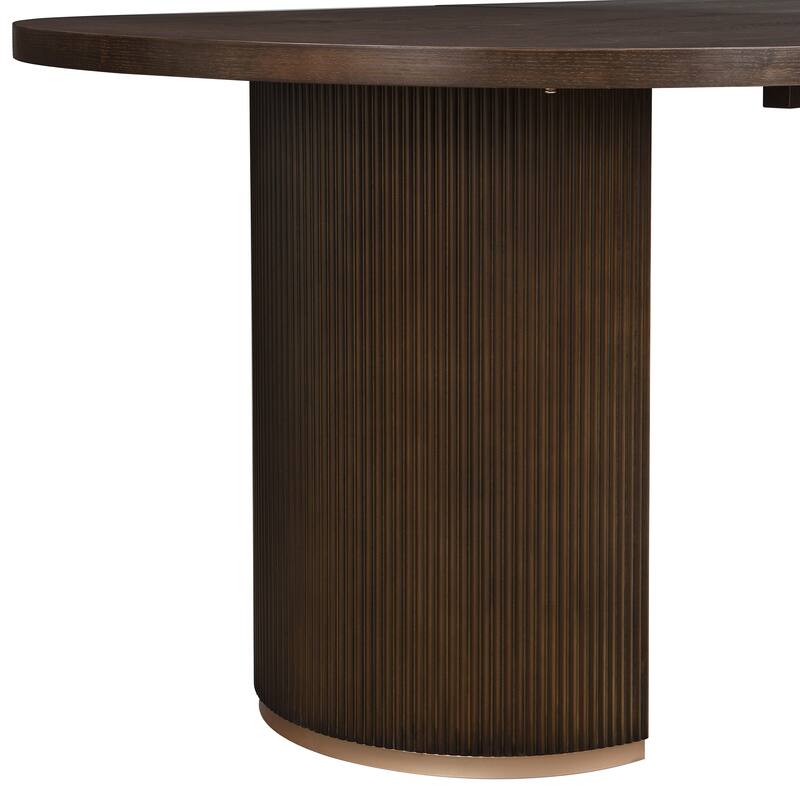 Christopher Knight Home - Acantha Rubberwood Frame with Rattan Back 7 Piece Dining Set
