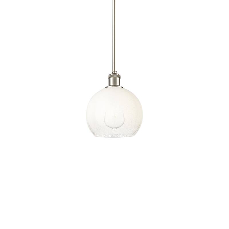Innovations Lighting 516-1S-10-8 Brookhaven Globe Pendant Brookhaven - Brushed Satin Nickel / Opal