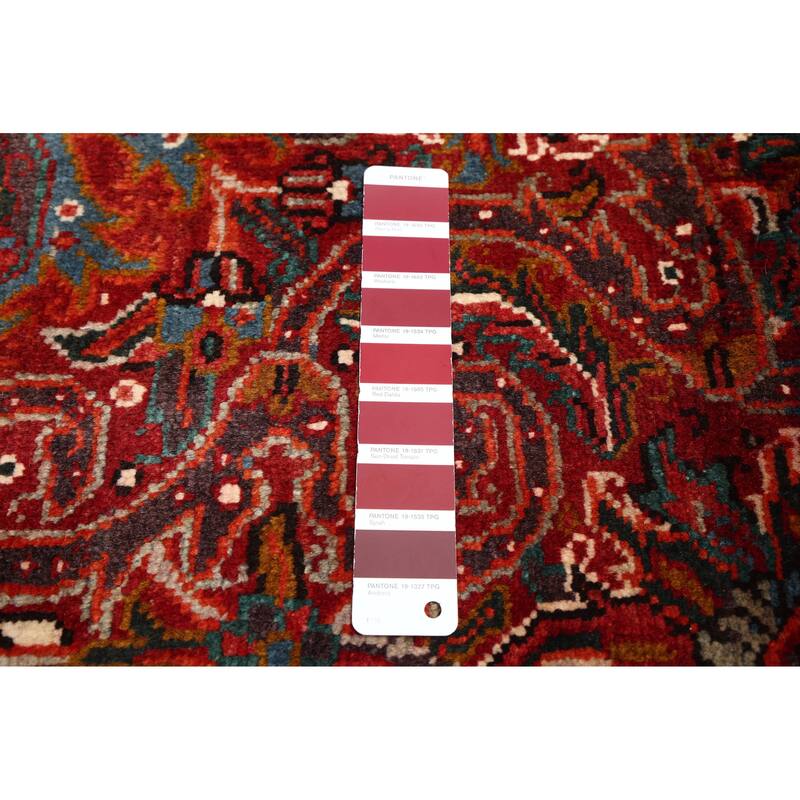 ECARPETGALLERY Hand-knotted Sarabi Dark Red Wool Rug - 6'8 x 9'6