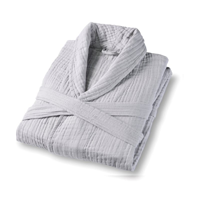 Airply Gauze Bathrobe - Silver Grey - S/M