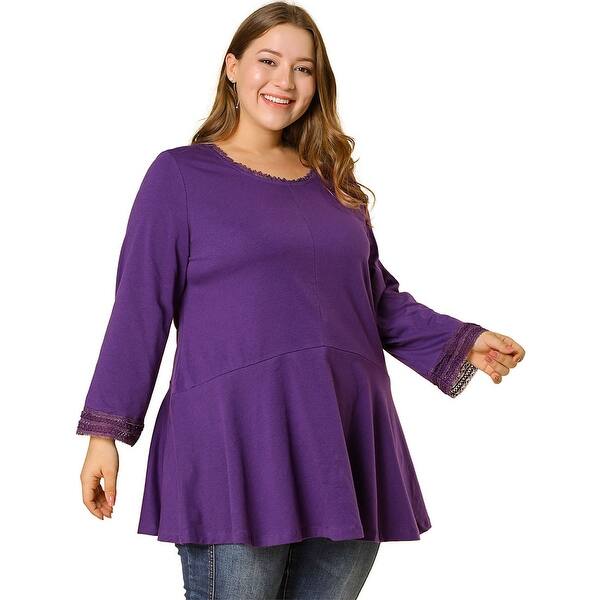 plus size lace tunic