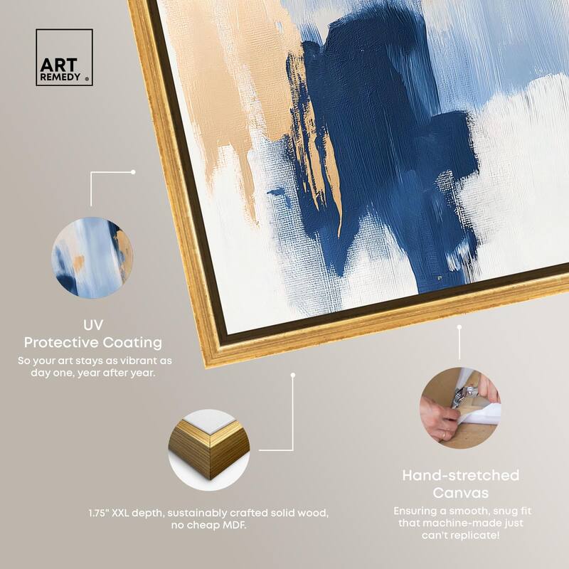 Tranquil Blue Depths I Canvas by Art Remedy