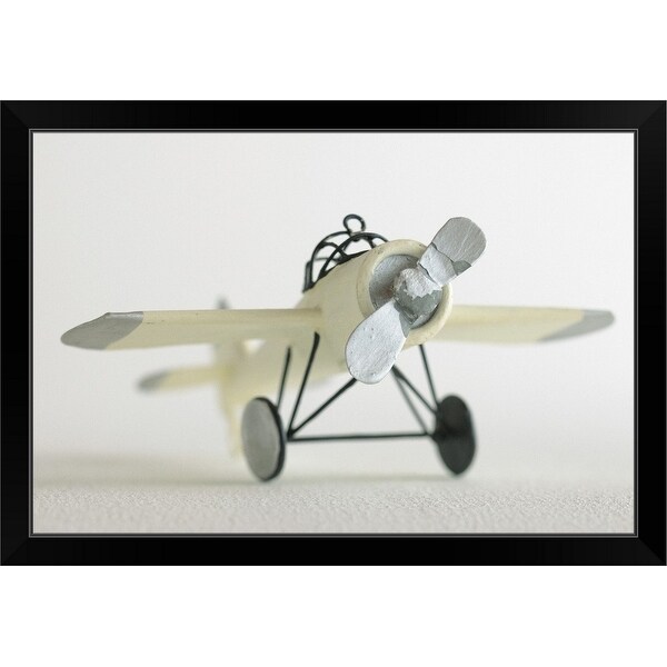"Toy airplane" Black Framed Print