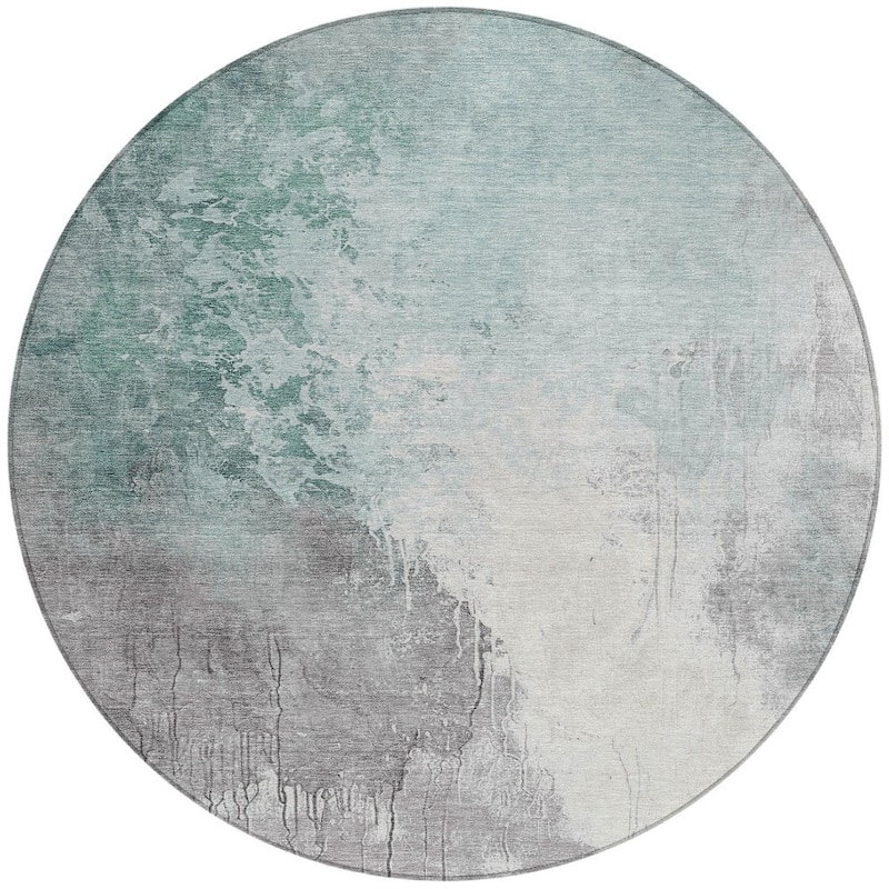 HomeRoots Abstract Transitional Rectangle Outdoor Rug