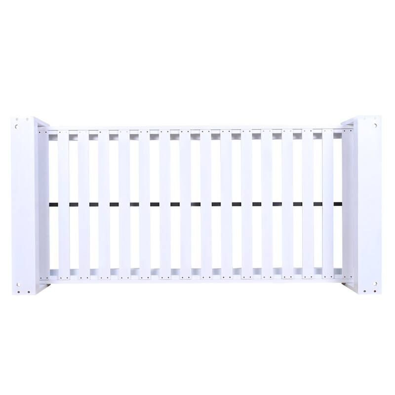 Acacia Wood Outdoor Porch Swing Bed Twin Size With Hemp Ropes