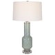 preview thumbnail 1 of 1, Uttermost Imperia Aqua Gray Table Lamp - 17 W x 30 H x 17 D (inches) Aqua Gray