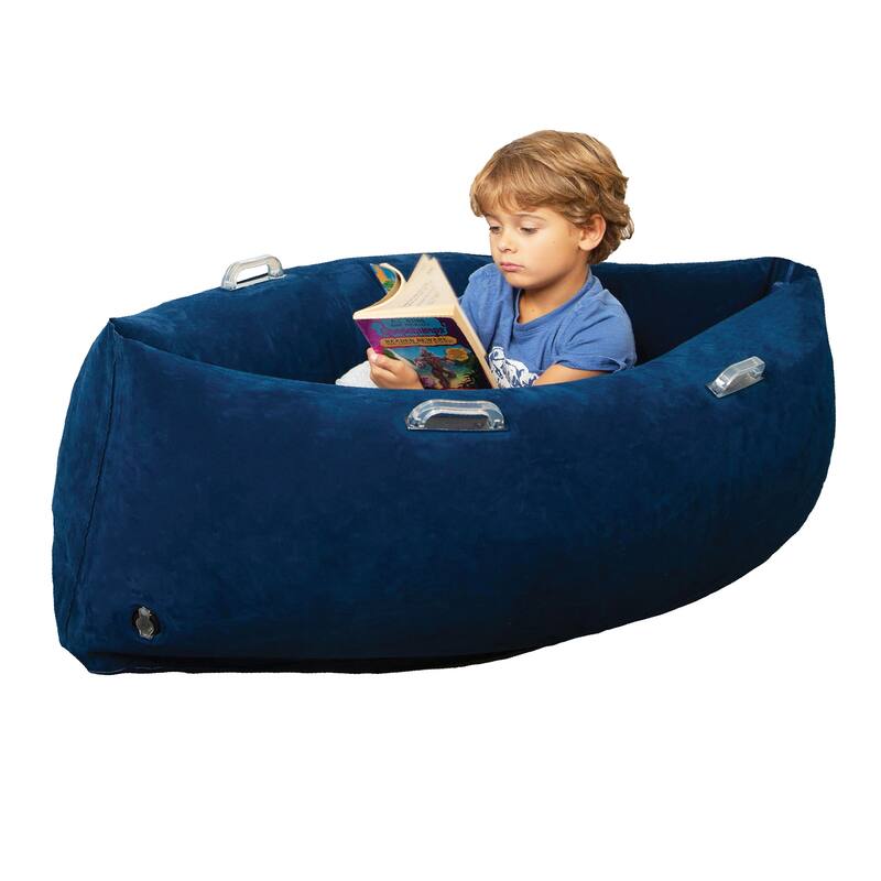 Bouncyband Comfy Hugging Peapod Sensory Pod, 48", Ages 3-6 Up to 4 Feet Tall, Blue