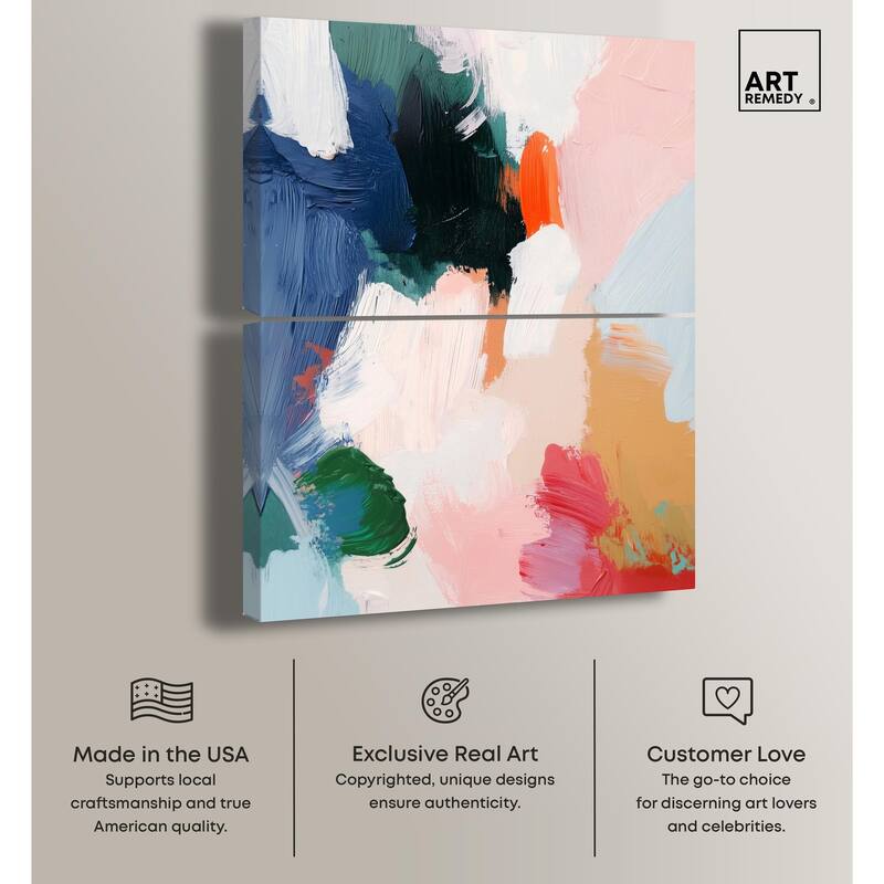 Spring Fever Canvas Set of 2 by Art Remedy, Gallery Wrapped