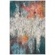 preview thumbnail 11 of 11, SAFAVIEH Luxor Khanh Modern Abstract Ivory / Blue Rug 4' x 6' - Ivory/Blue - Rectangle