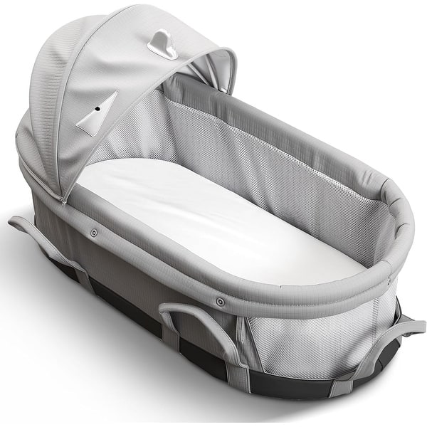 NWT Sunveno Easy-to-Go Baby Portable Travel Bassinet Backpack Sunveno Portable Bassinet with Canopy and Travel Handles  main image 3