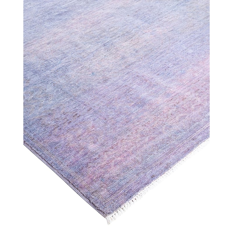 Vibrance, One-of-a-Kind Hand-Knotted Area Rug - Gray, 5' 10" x 8' 10" - 5' 10" x 8' 10"