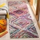 preview thumbnail 4 of 12, SAFAVIEH Handmade Nantucket Roselies Contemporary Cotton Rug 2'3" x 11' Runner - Multi - Runner