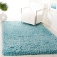 preview thumbnail 18 of 18, SAFAVIEH Polar Shag Bibi Glam Solid 3-inch Extra Thick Rug - White - 5'1" Square