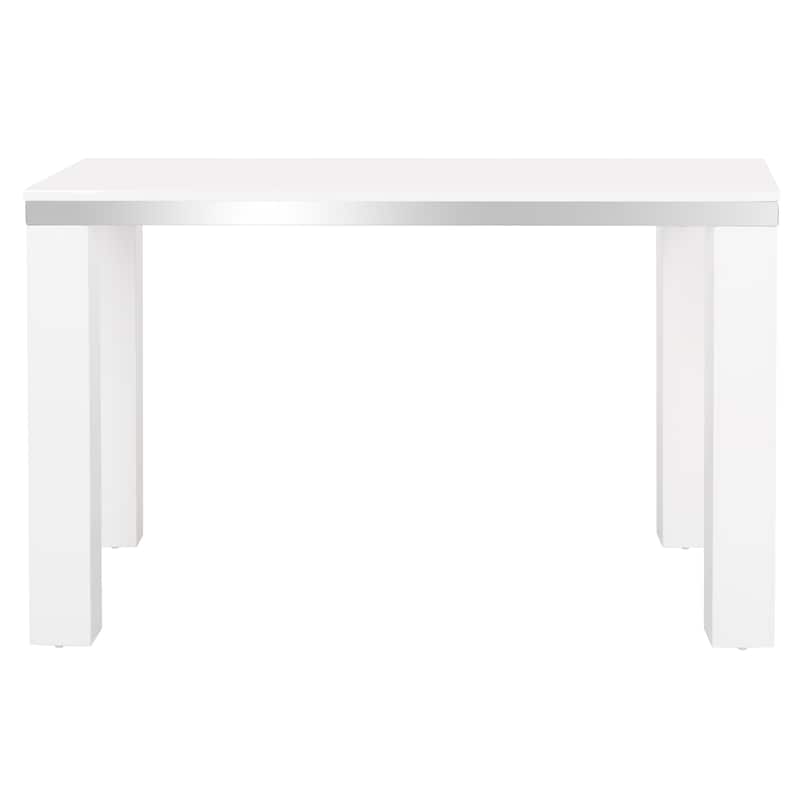 SAFAVIEH Lorrayne White Chrome Desk