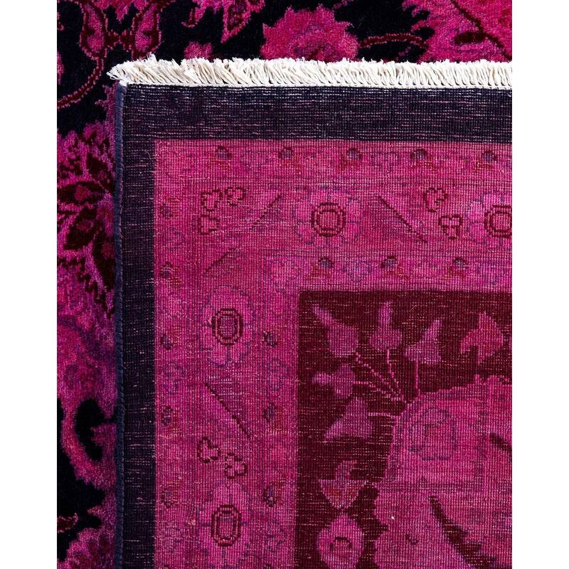 Fine Vibrance One-of-a-Kind Hand-Knotted Area Rug - Navy, 10' 3" x 14' 1" - 10' 3" x 14' 1"