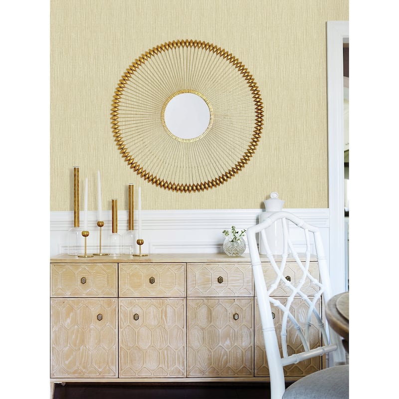 Texture Pattern Westminster Blue Textured Wallpaper - Gold