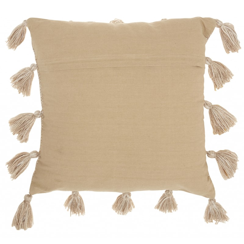 Off Tasseled Throw Pillow
