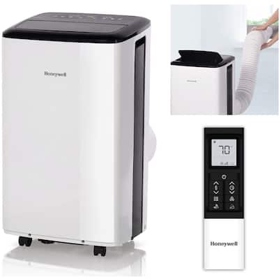 Honeywell 8000 BTU Smart Wi-Fi Portable Air Conditioner, Dehumidifier - Black/White