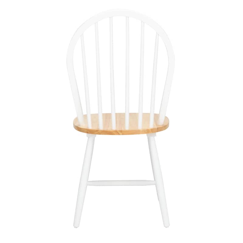 SAFAVIEH Delcie Spindle Oval Back Dining Chair (Set of 2) - 17.9" x 19.7" x 37" - 18Wx20Dx37H