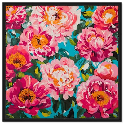 Maximalist Bloom Canvas by Art Remedy