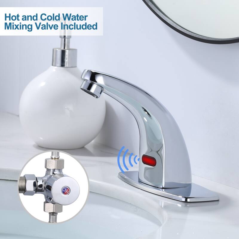 WOWOW Single Hole Touchless Bathroom Faucet