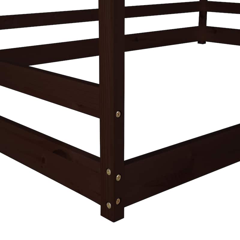 House Bed Wood Bed