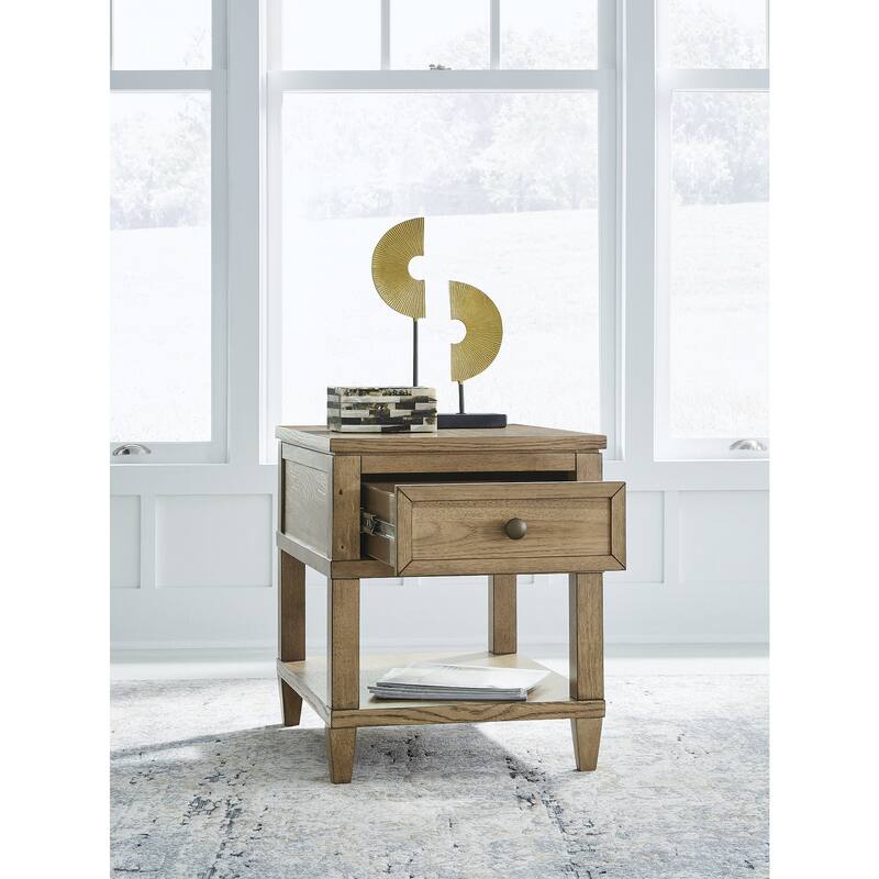 Signature Design by Ashley Sharlance Brown End Table - 20" W x 26" D x 24" H