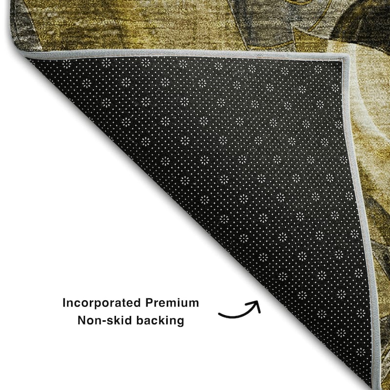 Premium Washable Super Soft Abstract Floral Mayfield Rug
