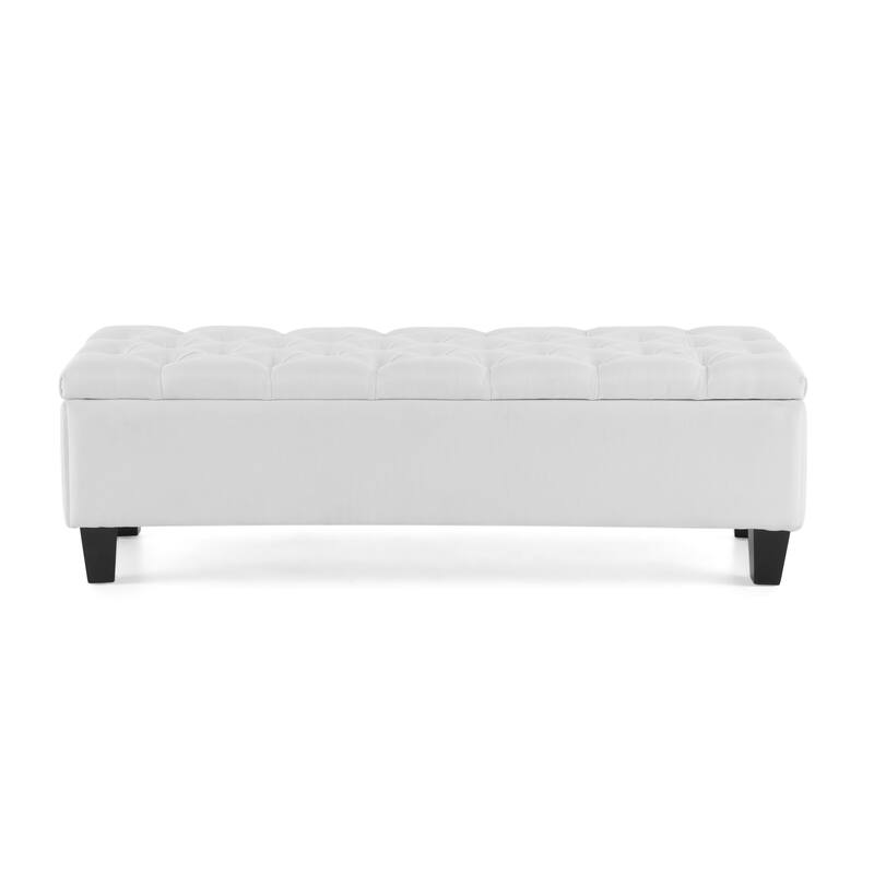Christopher Knight Home - Isabella Button-Tufted Diamond-Stitched Storage Ottoman Bench