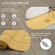 preview thumbnail 36 of 189, Home Weavers Waterford Collection Cotton Toilet Lid Rug | Elastic Fit | Fit Most Standard Toilet Lid | 18"x18"