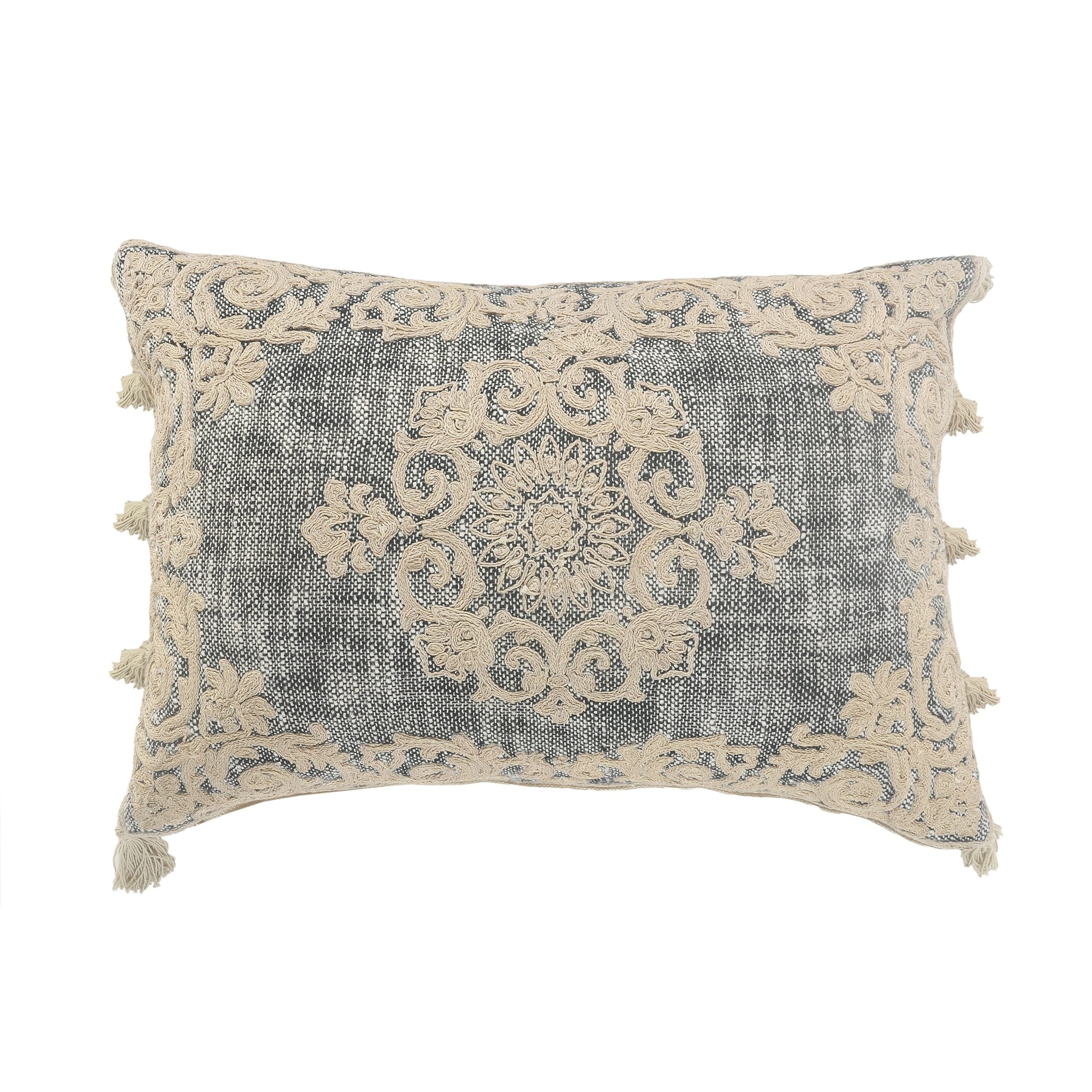 Grey Medallion Throw Pillows Bed Bath Beyond