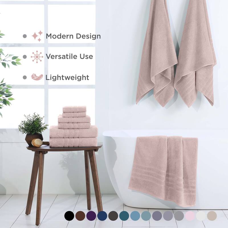 Martex Ultimate Performance Cotton Low-Lint Soft Absorbent Towel Set