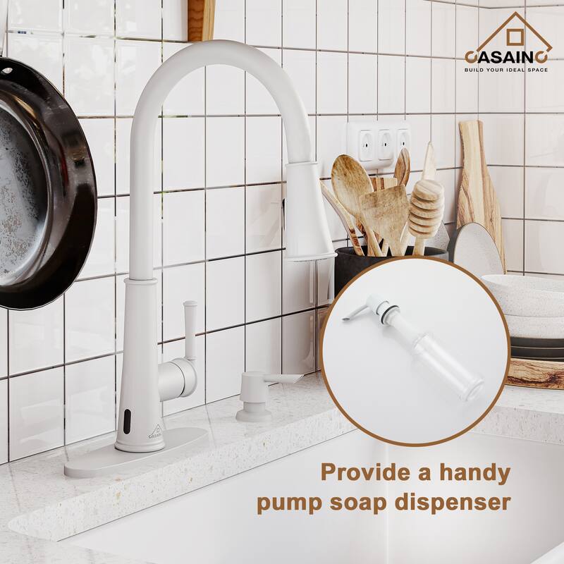 Pull Down Sprayer Kitchen Faucet with Touchless Sensor